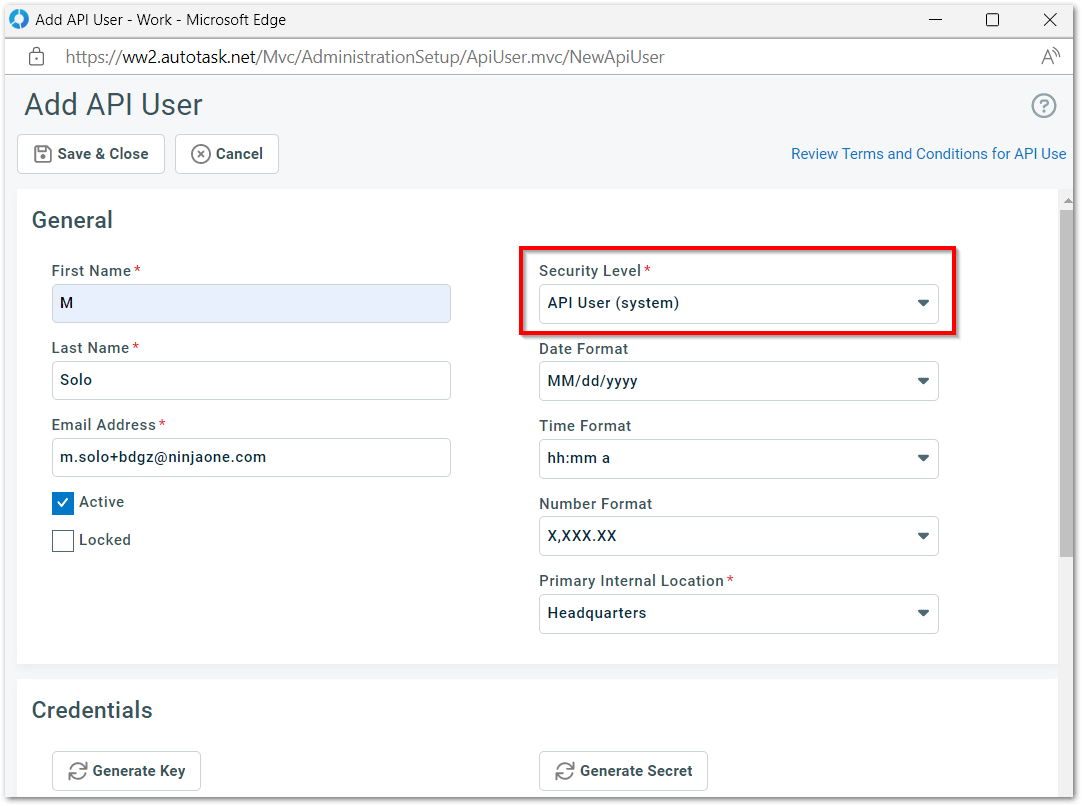 Select Integration Vendor radio button for the page "How to Connect Autotask with NinjaOne"