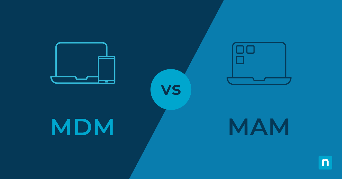 An image of mobile endpoints for the blog MDM vs MAM