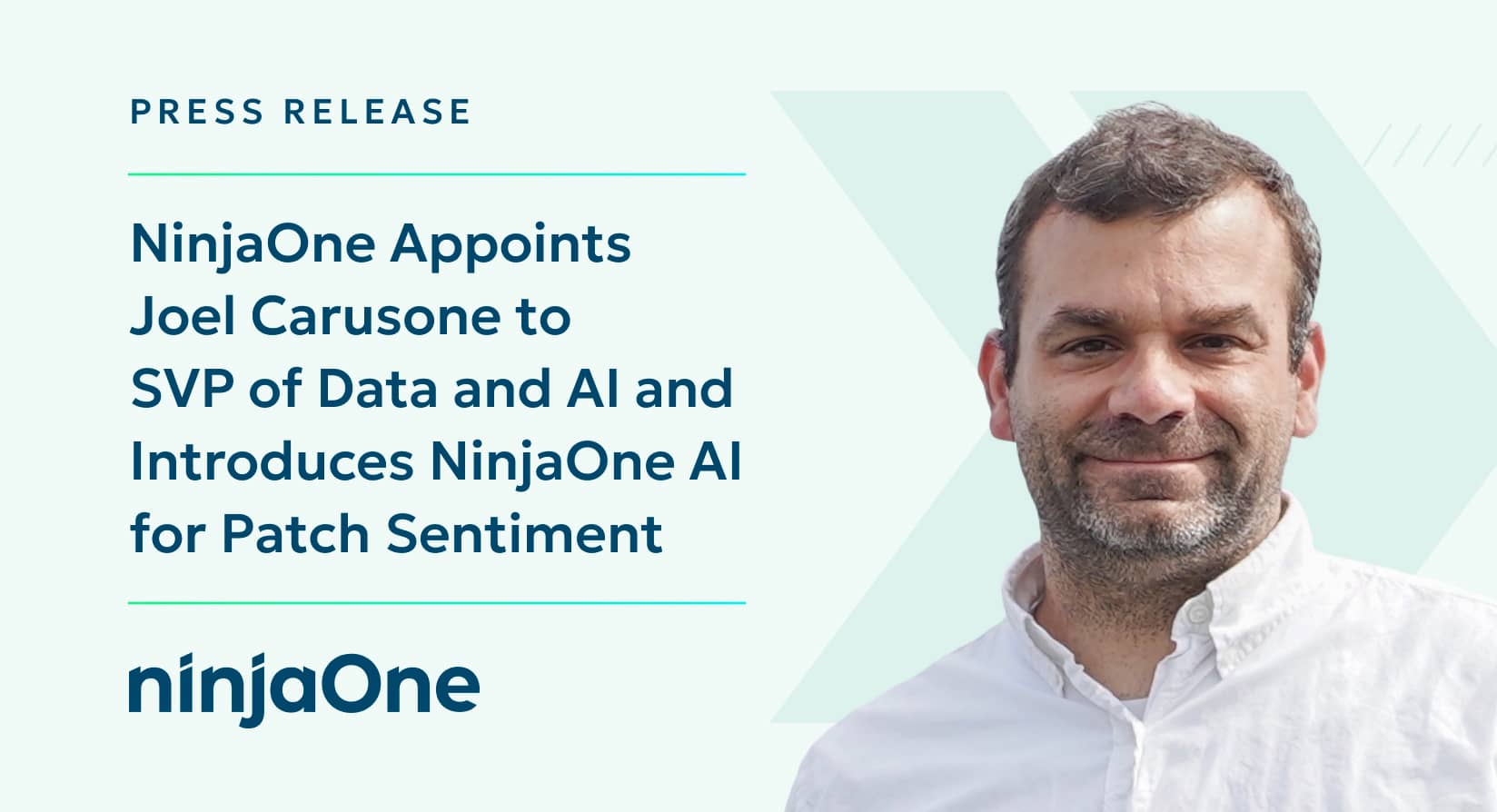 NinjaOne nomina Joel Carusone come SVP of Data and AI e Introduce NinjaOne AI per il Patch Sentiment