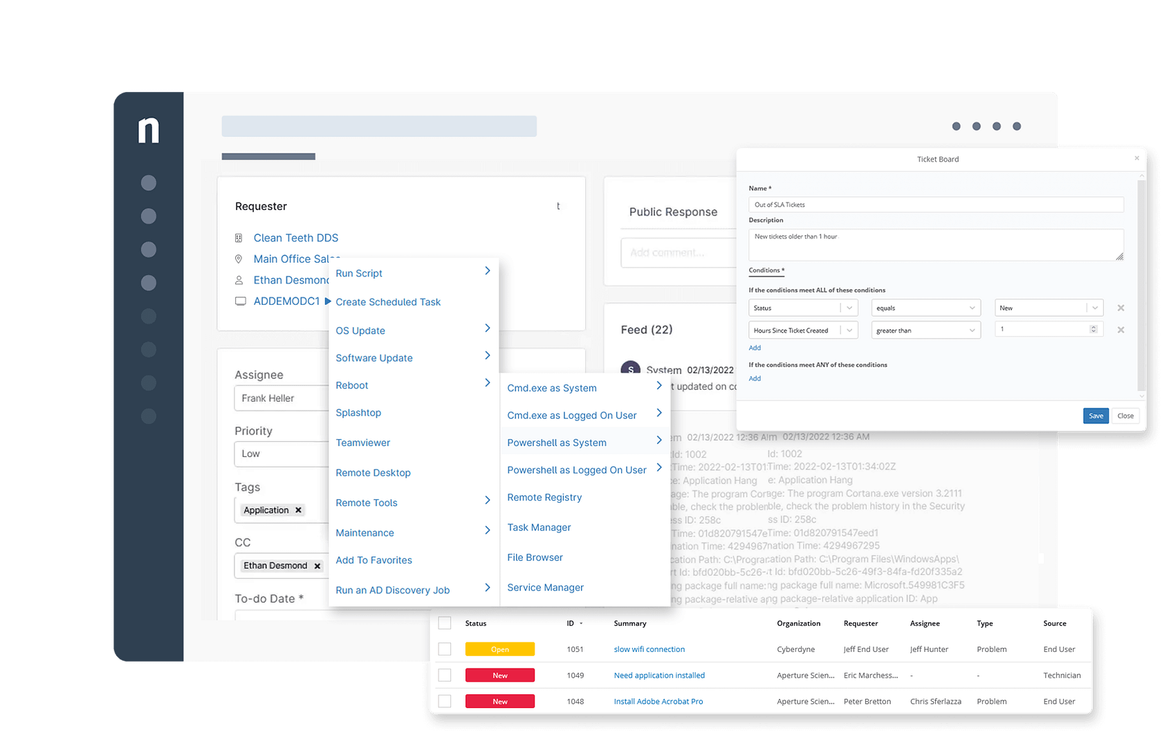 ITSM Software screenshot