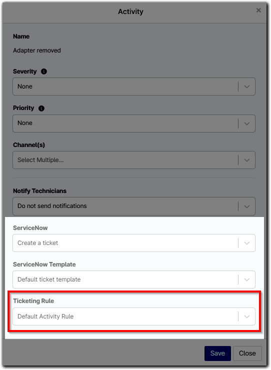 Ticketing Rule