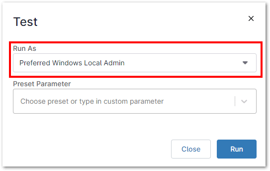 Run an ad-hoc script for a device. 