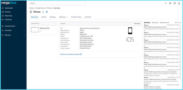 Apple MDM Solution | NinjaOne
