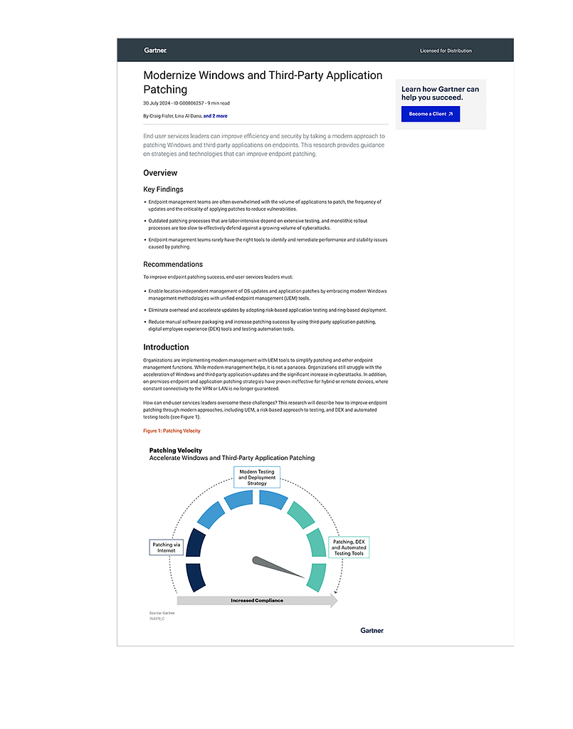 Gartner Report: Modernize Windows and Third-Party Application Patching ...