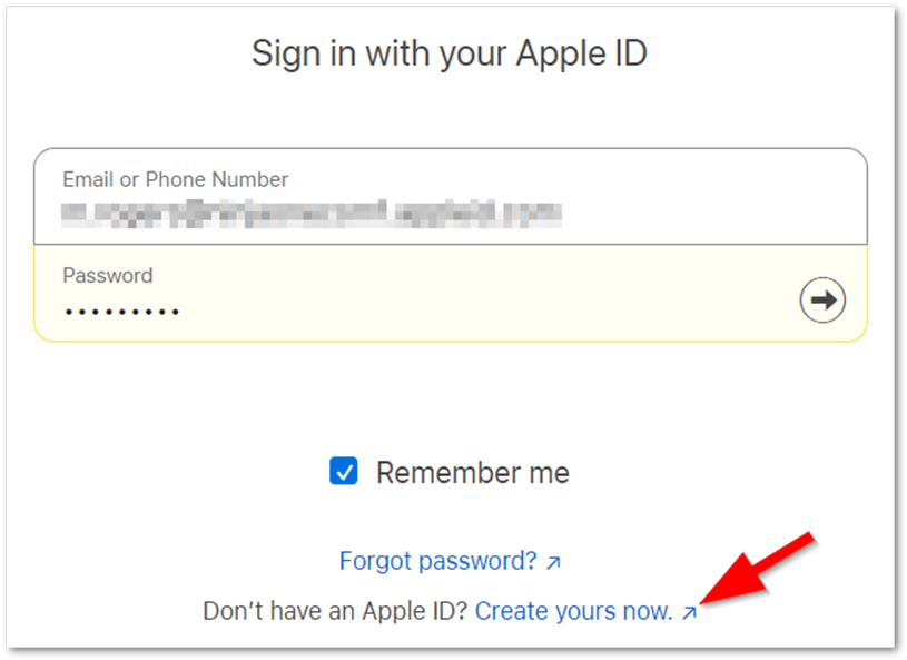 Sign In to Apple