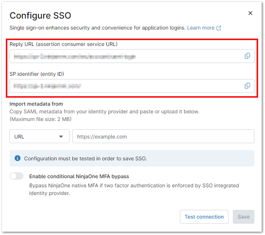 Configure SSO