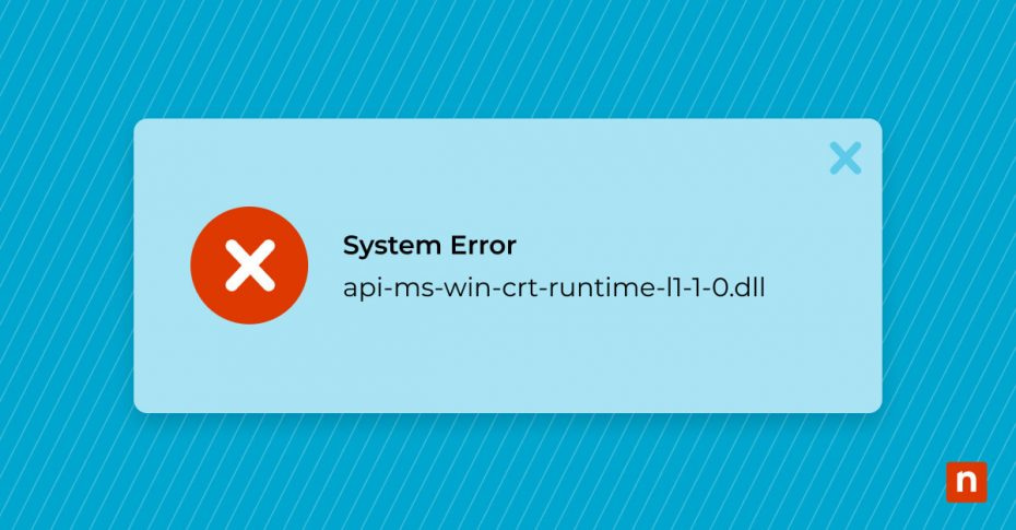 Missing api-ms-win-crt-runtime-l1-1-0.dll blog banner image