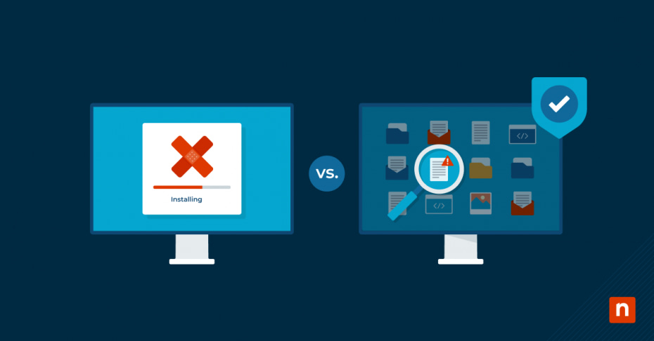 Patch management vs vulnerability management blog banner