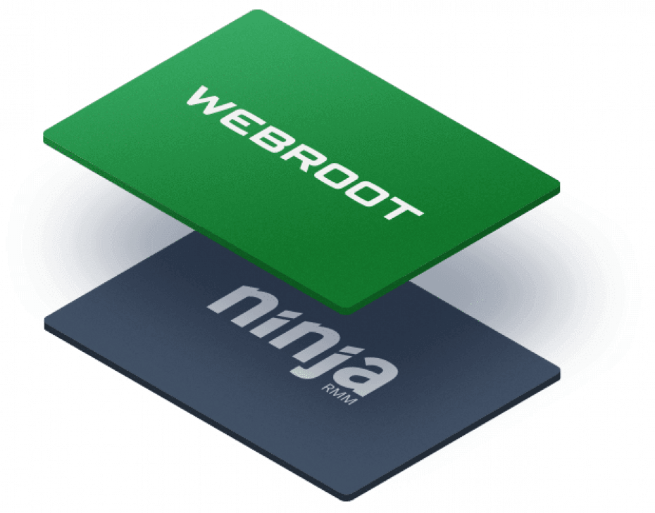 Webroot and NinjaOne - Logos combined