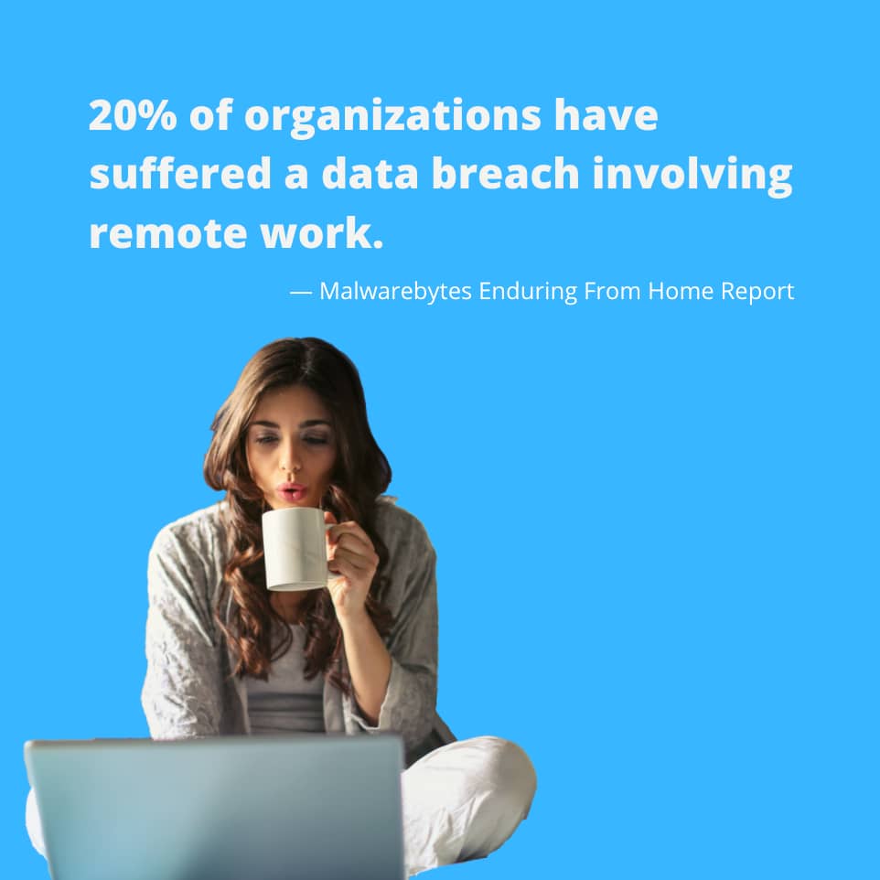 remote work data breach statistic