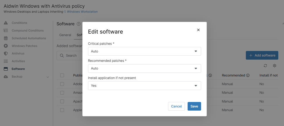 Configure Installation and Patching Settings 