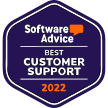 Software Advice Best Customer Support 2022 badge