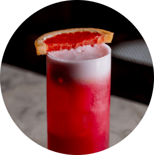A blood orange cocktail