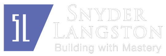 Snyder Langston white logo