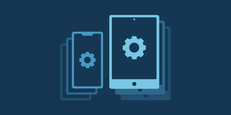 Two mobile devices illustrated representing the importance of MDM