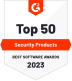 TBadge 2023 de Top 50 des produits de sécurité