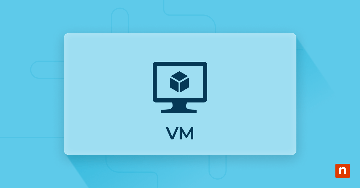 An image of a virtual machine logo for the blog How to Rename a Virtual Machine: Three Ways