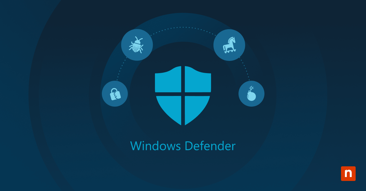 An image of the Windows Defender logo for the blog How to Use Windows Defender to Scan for Malware