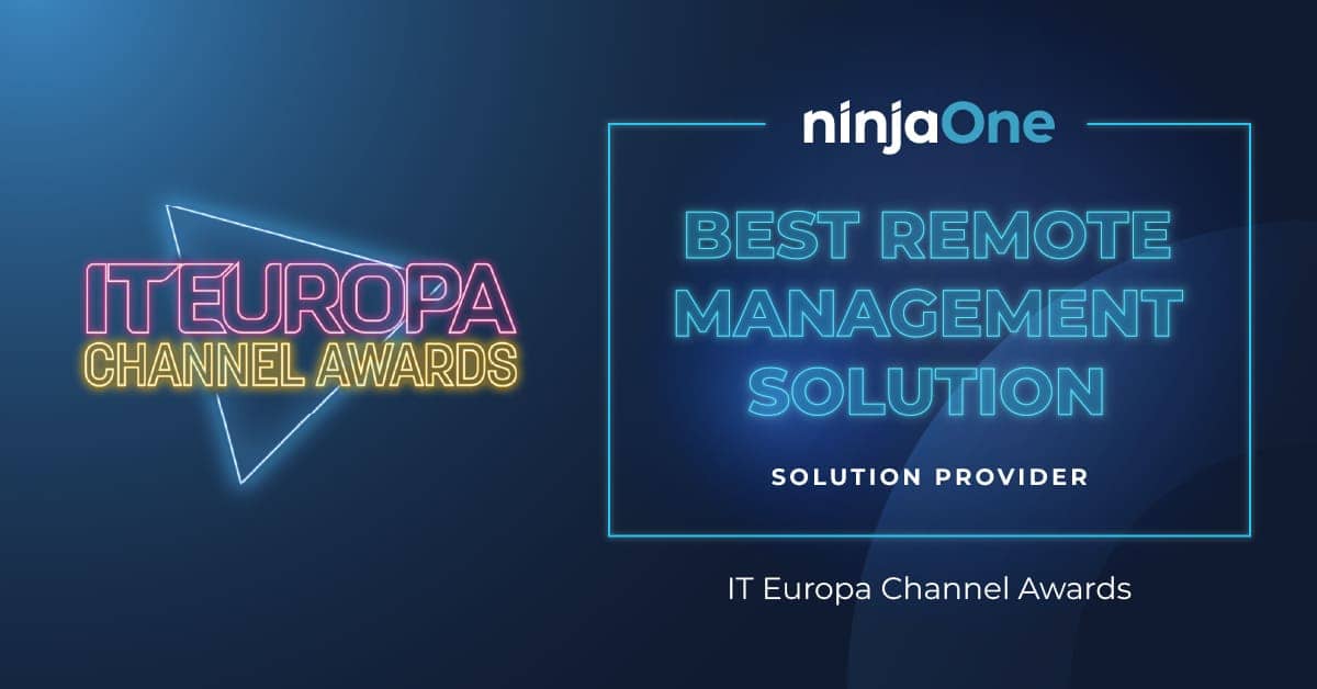 IT Europa Channel Awards 2022: NinjaOne Rated Best Remote Management Solution