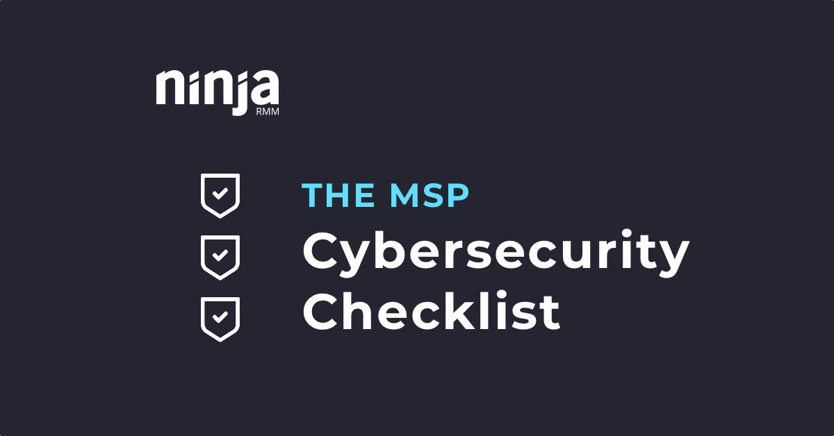 MSP cybersecurity checklist