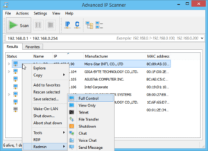 scanner ip avanzato software open source