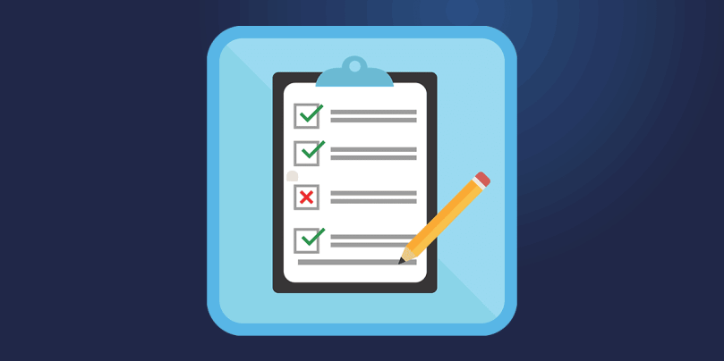 Illustration of a clipboard representing an MSP Onboarding Checklist