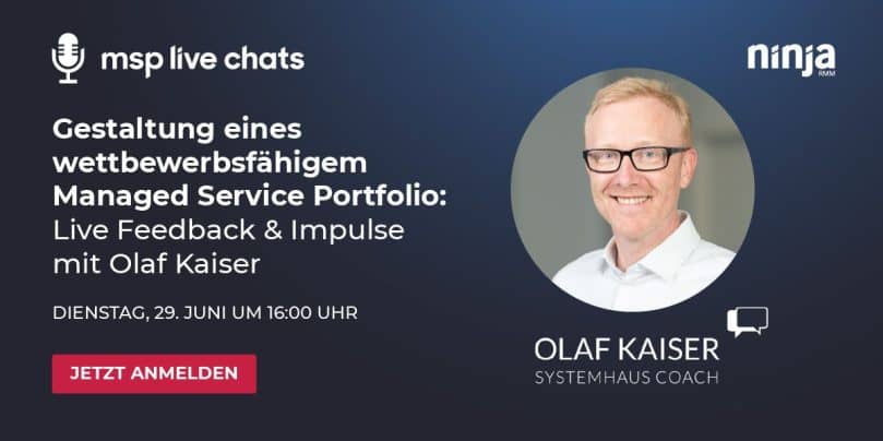 Live Chat mit Olaf Kaiser: Zukunftsfähiges Managed Service Portfolio