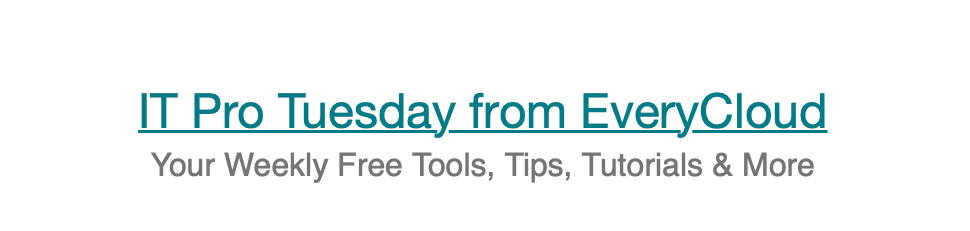 Le email di IT Pro Tuesday