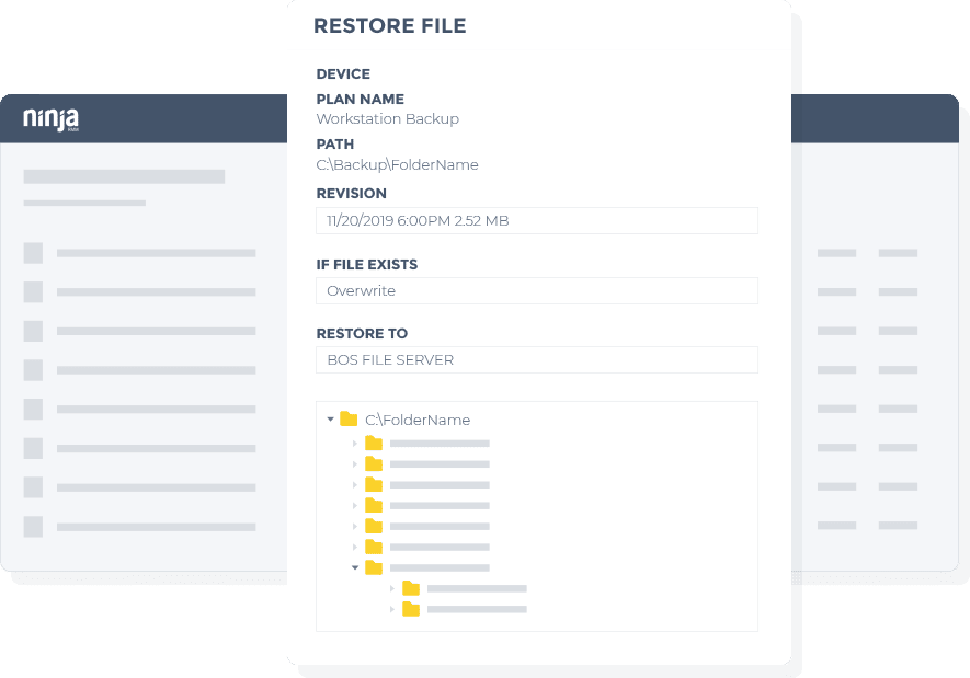 Backup Dashboard illustration