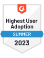 G2 Fall 2023 - Highest User Adoption