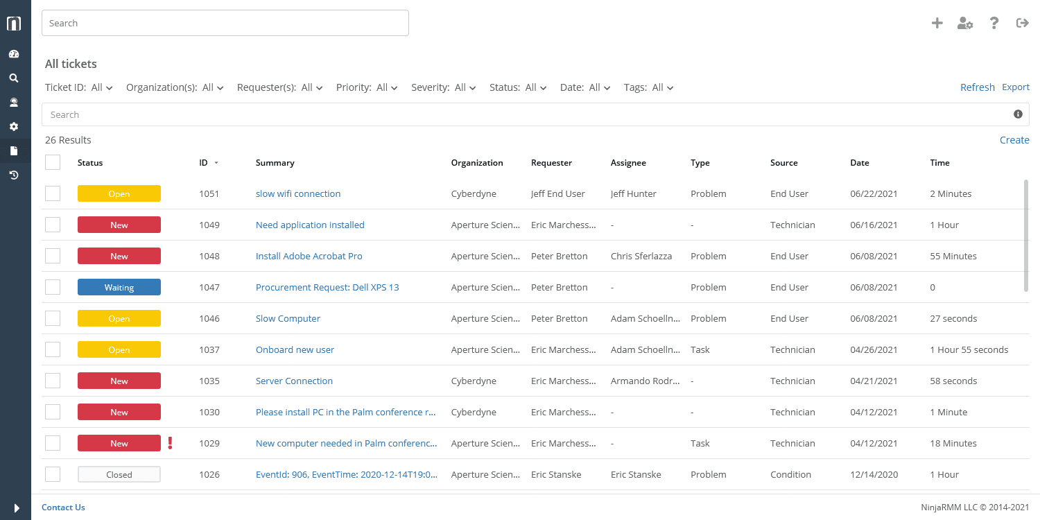 Top rated it ticketing system helpdesk software ninjaone
